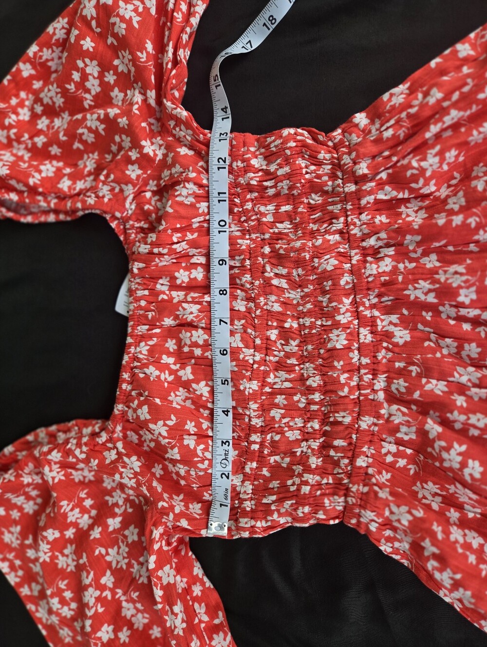 GAP Orange Mini Dress with White Floral Print - Picture 4 of 6